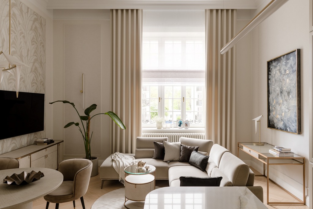 Drzwi wysokie w apartamencie – zdjęcie 14